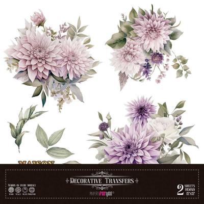 Papers For You Decor Transfers - Dahlias