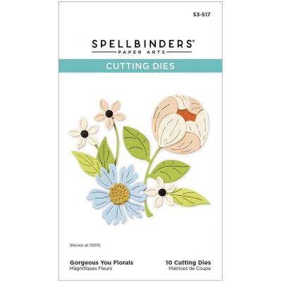 Spellbinders Paper Arts Etched Dies - Gorgeous You Florals