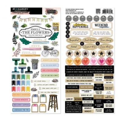 49 and Market Vicky Boutin The Flower Emporium - Cardstock Stickers