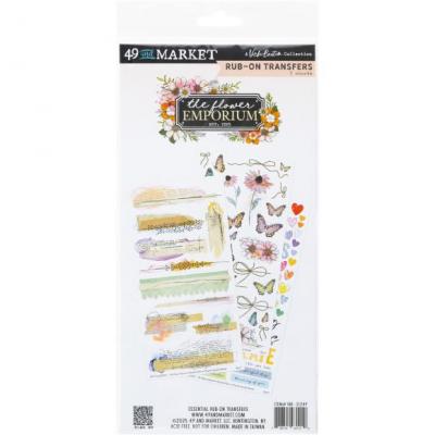 49 and Market Vicky Boutin The Flower Emporium - Essential Rub-On Transfers