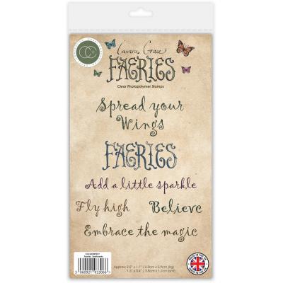 Craft Consortium Fairies Stempel - Sentiments