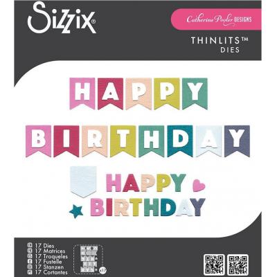 Sizzix Thinlits Die by Catherine Pooler - Birthday Bunting