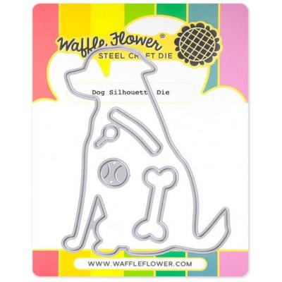 Waffle Flower Die - Dog Silhouette