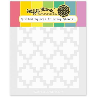Waffle Flower Stencil - Quilted Squares