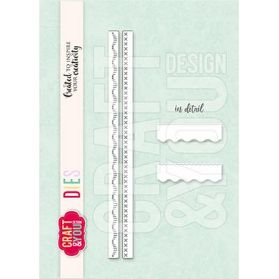 Craft & You Design Cutting Dies - Small Borders Decorative Stiches