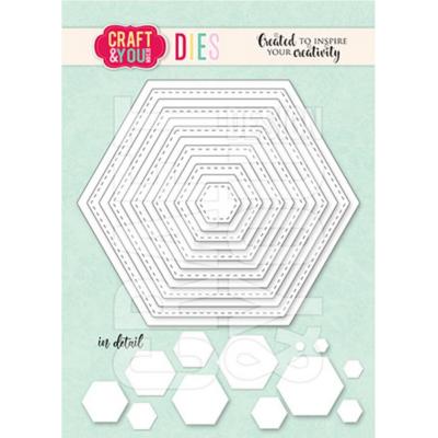 Craft & You Design Cutting Dies - Hexagon Base