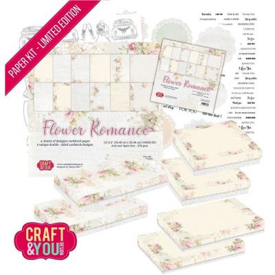 Craft & You Design - Flower Romance Paper Kit