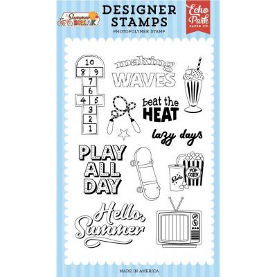 Echo Park Summer Break Stempel - Hopscotch