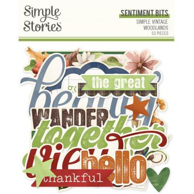 Simple Stories Simple Vintage Woodlands - Sentiment Bits