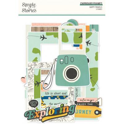 Simple Stories Happy Travels - Chipboard Frames