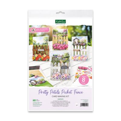 Katy Sue Designs Card Making Kit - Pretty Petals Picket Fence