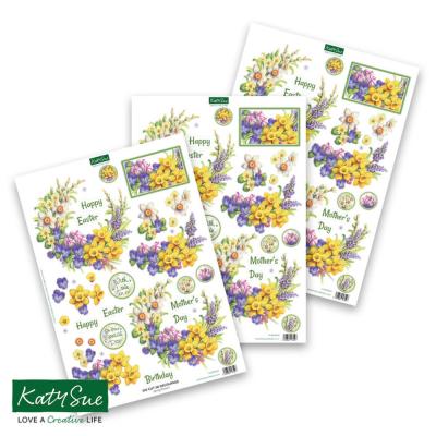 Katy Sue Designs 3D Die-Cuts - Spring Flowers