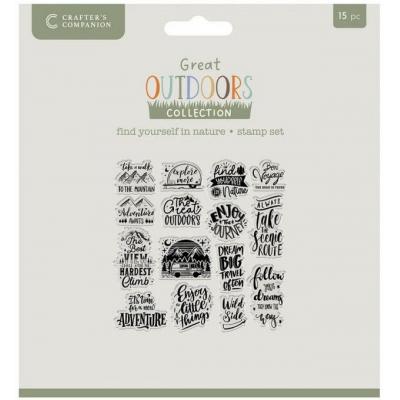 Crafter's Companion The Great Outdoors Stempel - Find Yourself in Nature