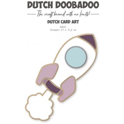 Dutch Doobadoo Outer Space Card Art Stencil - Raket