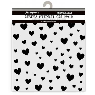 Stamperia Timeless Thick Stencil - Hearts