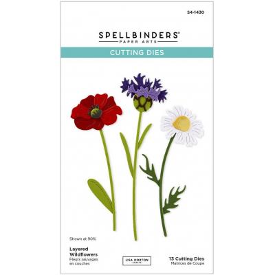 Spellbinders Paper Arts Etched Dies - Layered Wildflowers