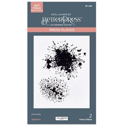 Spellbinders Paper Arts Press Plate - Splatters