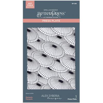 Spellbinders Paper Arts Press Plate - Parasols
