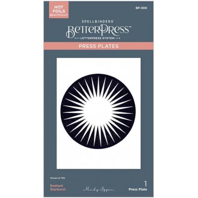 Spellbinders Paper Arts Press Plate - Radiant Starburst