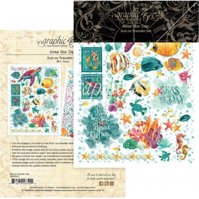 Graphic 45 Sea's the Day - Rub-On Transfers