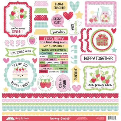 Doodlebug Design Berry Sweet - This & That Stickers