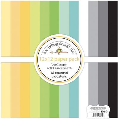 Doodlebug Design Bee Happy - Solid Assortment