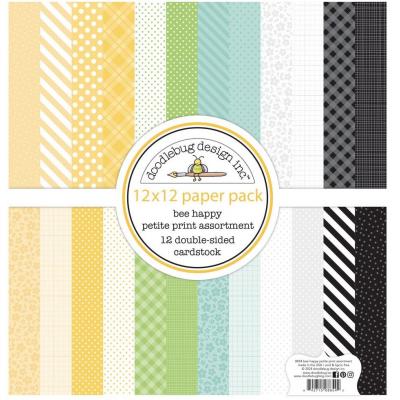 Doodlebug Design Bee Happy - Petite Prints Assortment