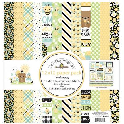 Doodlebug Design Bee Happy - Paper Pack