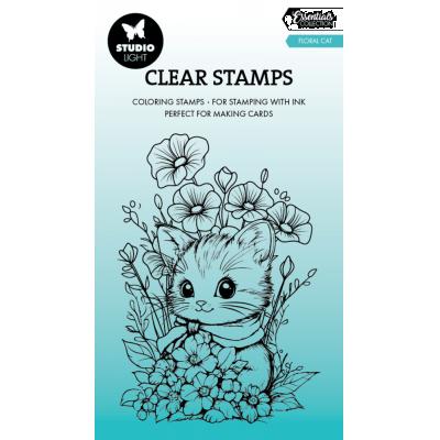 StudioLight Stempel - Floral Cat