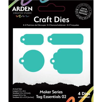 Arden Creative Studio Maker Series Craft Dies - Tag Essentials 02