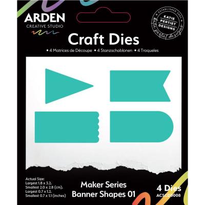 Arden Creative Studio Maker Series Craft Dies - Banner Shapes 01