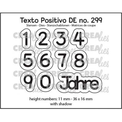 Crealies Texto Positivo Dies Deutsch - 1,2,3 Jahre