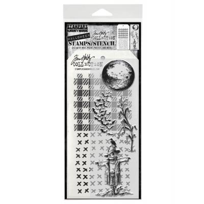 tampers Anonymous Mixed Media Tim Holtz Stempel + Schablone - The Scarecrow