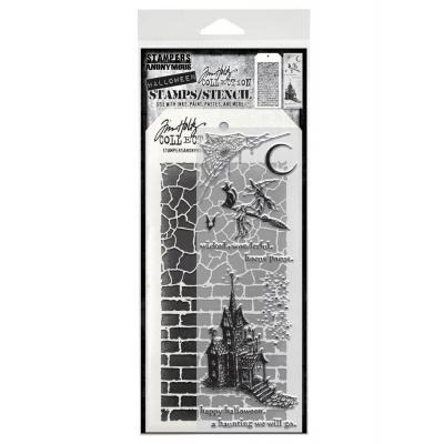 tampers Anonymous Mixed Media Tim Holtz Stempel + Schablone - Bewitching