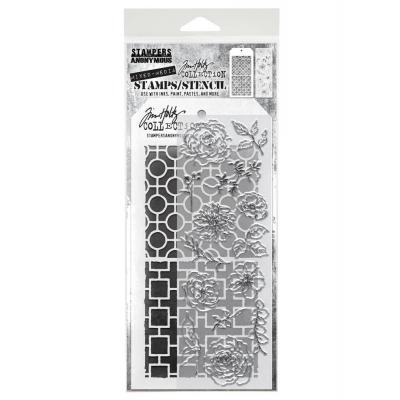 tampers Anonymous Mixed Media Tim Holtz Stempel + Schablone - Mixed Media #61