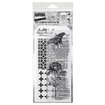 tampers Anonymous Mixed Media Tim Holtz Stempel + Schablone - Mixed Media #60