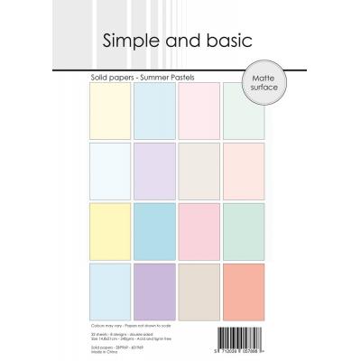 Simple and Basic Paper Pack - Summer Pastels