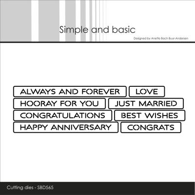 Simple and Basic Cutting Dies - All-in-one Plate - Love