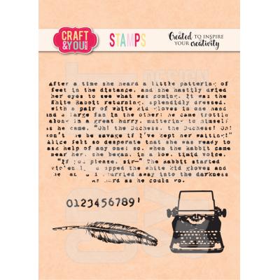 Craft & You Design Stempel -  Typewriter