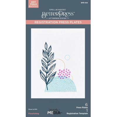 Spellbinders Paper Arts Press Plate - Flourishing