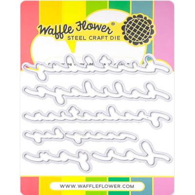 Waffle Flower Matching Die - Overlapping Happy Additions