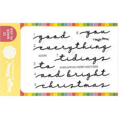 Waffle Flower Stempel - Overlapping Merry Additions