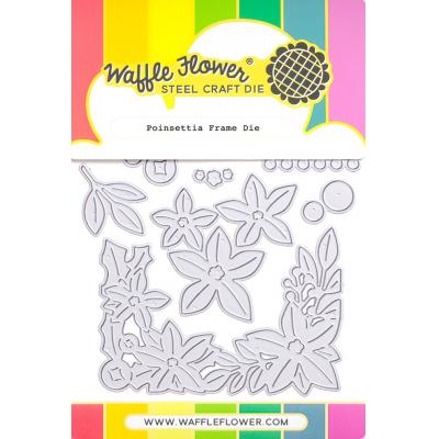 Waffle Flower Die - Poinsettia Frame