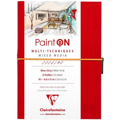 Clairefontaine PaintON Mixed Media Skizzenbuch - Weiß