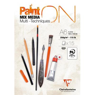 Clairefontaine PaintON Mixed Media Papier- Extraweiß