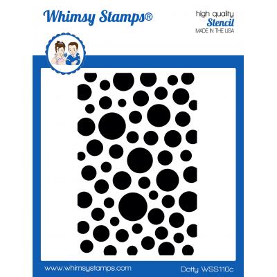 Whimsy Stamps Stencil - Dotty