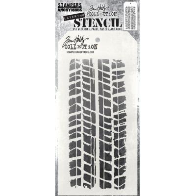 Stampers Anonymous Tim Holtz Stencil - Treads