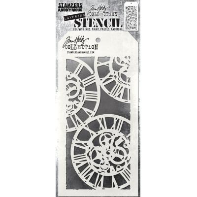 Stampers Anonymous Tim Holtz Stencil - Clockwork