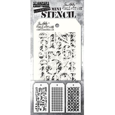 Stampers AnonymousTim Holtz Mini Stencil Set #7