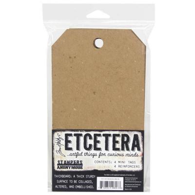 Stampers Anonymous Tim Holtz Etcetera Chipboard - Mini Tag